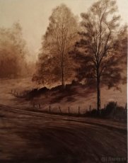 Ručne maľovaný obraz - Stromy - 9