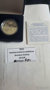 Slovenske strieborne proof mince 10 a 20 Euro - 9