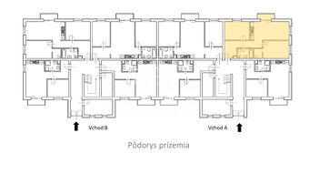 3 izbový byt  (67 m²) A103 na prízemí v NOVOSTAVBE, Kolárovo - 9