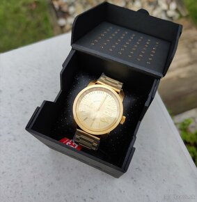 Zlaté hodniky DIESEL - Double Gold 46 mm, ORIGINÁL s krab - 9