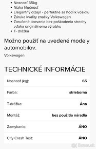 Strešný nosič VW touareg 2010- - 9