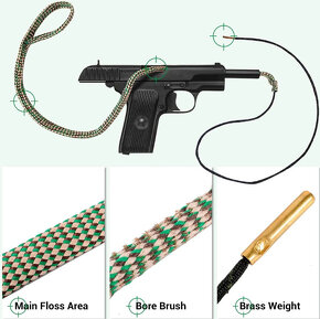 BORESNAKE šnúra na čistenie zbraní - 9