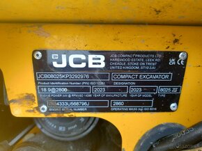 Minirýpadlo JCB 8025 ZT - 9