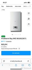 Elektrický kotol 9kW Protherm Ray 9KE + termostat EMOS - 9