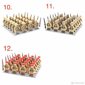 Figúrky vojakov (24ks) + Zbrane - typ lego - nové - 9