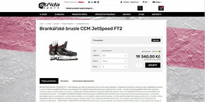 Brankárske profi korčule CCM JetSpeed FT2 (vel. 6 D) - NOVÉ - 9