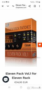 Elevan rack gitarový procesor - 9