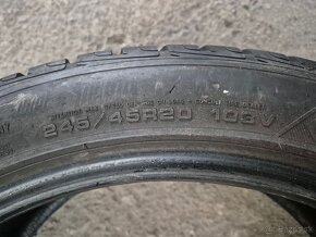 245/45 r20 zimné 4 ks GOODYEAR dezén 6,3 mm DOT2019 - 9