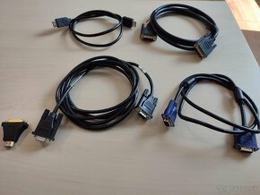 Sada 4 káblov pre displeje (DVI , VGA, HDMI) + redukcia - 9