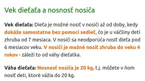 Turistický nosič pre deti Corazon Panda - NOVÝ - 9