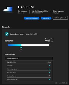 [Záruka] Notebook ASUS ROG Zephyrus G15 Ryzen 7 RTX 3060 - 9
