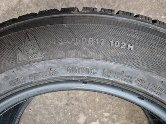 235/60 r17 zimné 4 ks KUMHO dezén 8,8 - 8,3 mm - 9