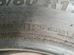 215/60r17 letné 4 ks KUMHO dezén 7,2-6,8 mm DOT2021 - 9