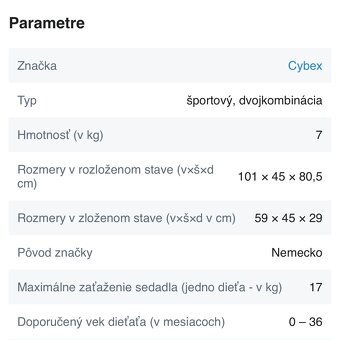 Sportovy skladaci kocik  Cybex Eezy S+ - 9