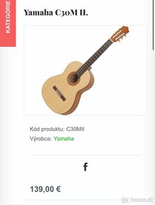 Gitara Yamaha C30 M II. - 9