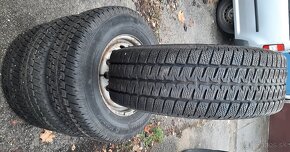 4 ks zimné pneu Matador 225/70 R15C na plechových diskoch - 9