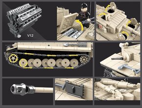 Rôzne tanky + postavičky - typ lego - nové, nehrane - 9