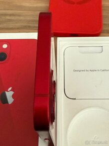 Predám Apple iPhone 13 128GB RED Malé známky opotrebovania - 9