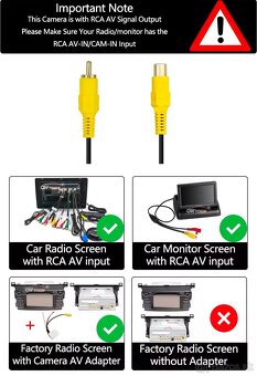 Cuvacia kamera VW, Seat - AHD/NTSC 720p - 9