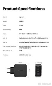 Ugreen GaN X PD 4-port Charger 65W - 9