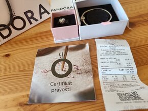 Pandora náramok 18cm + prívesok srdiečko Mom love you always - 9