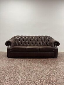 CHESTERFIELD ŠTÝL,KOŽENÁ 3+2+1 - 9