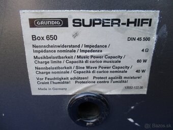 Grundig SUPER-HIFI Box 650 - 9