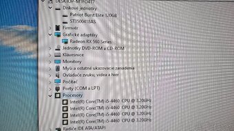 Multimediálny PC - i5-4460, RX 560, SSD+HDD, 8GB RAM - 9