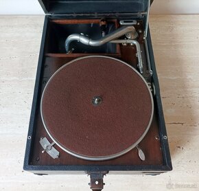 His Master’s Voice - starožitný gramofon na kliku ze 20. let - 9