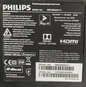 Predám 4KUHD SMART ANDROID TV Philips 58PUS8505(150cm)AMBIL - 9