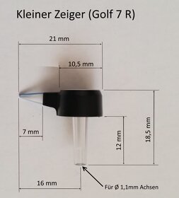 VW Golf 7 R Line / Passat B8 ručičky pre budíky tachometer - 9