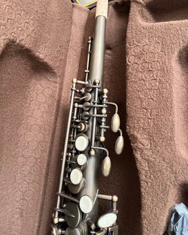 Predám nový B- Soprán saxofón Selmer- nelakovaný- Retr - 9