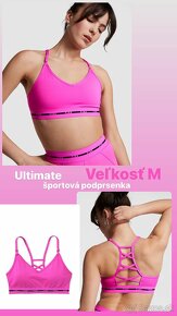 Victoria’s Secret PINK ružova športova podprsenka M - 9