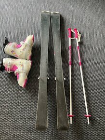 Predám detské /jr. lyže Rossignol Fun Girl 130cm+ palice - 9