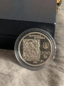 Pamätné strieborné 200 sk proof - 9