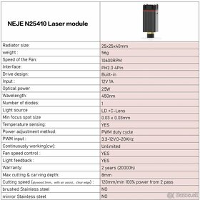 Laserový gravírovací stroj 88X86CM DIY 2500mW - 9