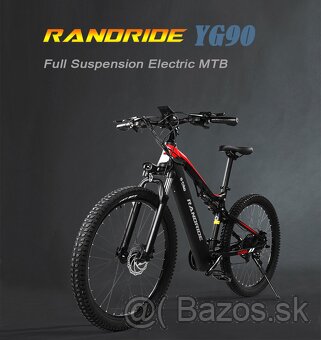 Výkonný ebike Randride 27.5x2.4",1000W,17Ah,45km/h,120km,24 - 9