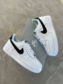 Nike air force 1 tenisky bielo čierne - 9