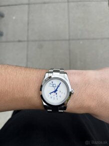 Seiko mod who cares white and blue - 9