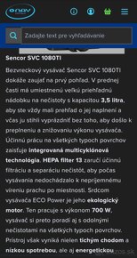 Bezvreckový vysávač Sencor SVC 1080TI - 9