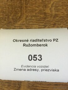 PRIHLÁSENIE PREPIS PRIHLÁSENIE DOVEZENÝCH VOZIDIEL - 9