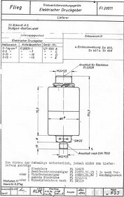 Pneumatické prvky Tlakomer FL 20571-10 z lietadla - 9