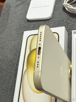 Predám Apple iPhone 15 128GB Žltý Stav Nového Telefónu - 9