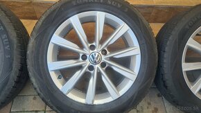 4 x 17" disky + letné pneu originál Volkswagen (Škoda ...) - 9