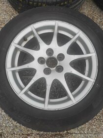 Hliníkové disky rozteč 5x100 letné pneumatiky 215/55 r16 - 9