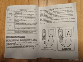 Multimeter digitálny automatická volba rozsahu fáza nový - 9