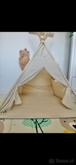 Krémový teepee stan elis design - 9