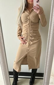 Dámske Maxi šaty Helen beige - 9