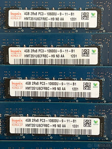 Predám rôzne pamäťové moduly 2GB a 4GB DDR3 - 9