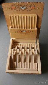 Retro drevený box na cigarety (20ks) - 9